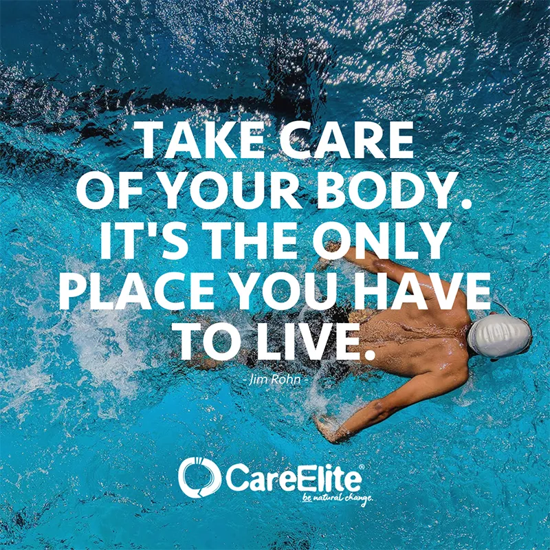 Take care of your body. It's the only place you have to live. (Quote from Jim Rohn)
