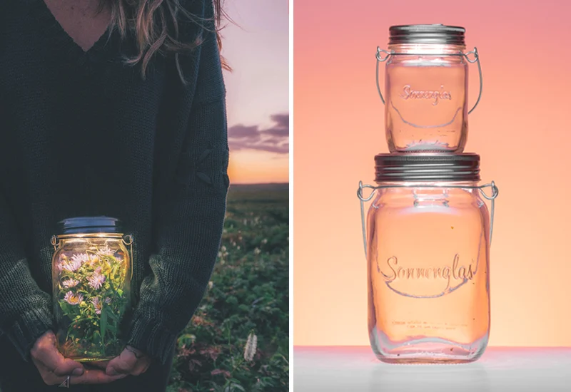 Solar preserving jar: sustainable gift idea for Valentine's Day