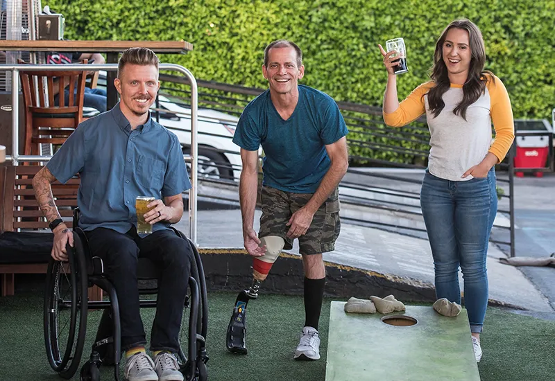 Social exchange with other wheelchair users 