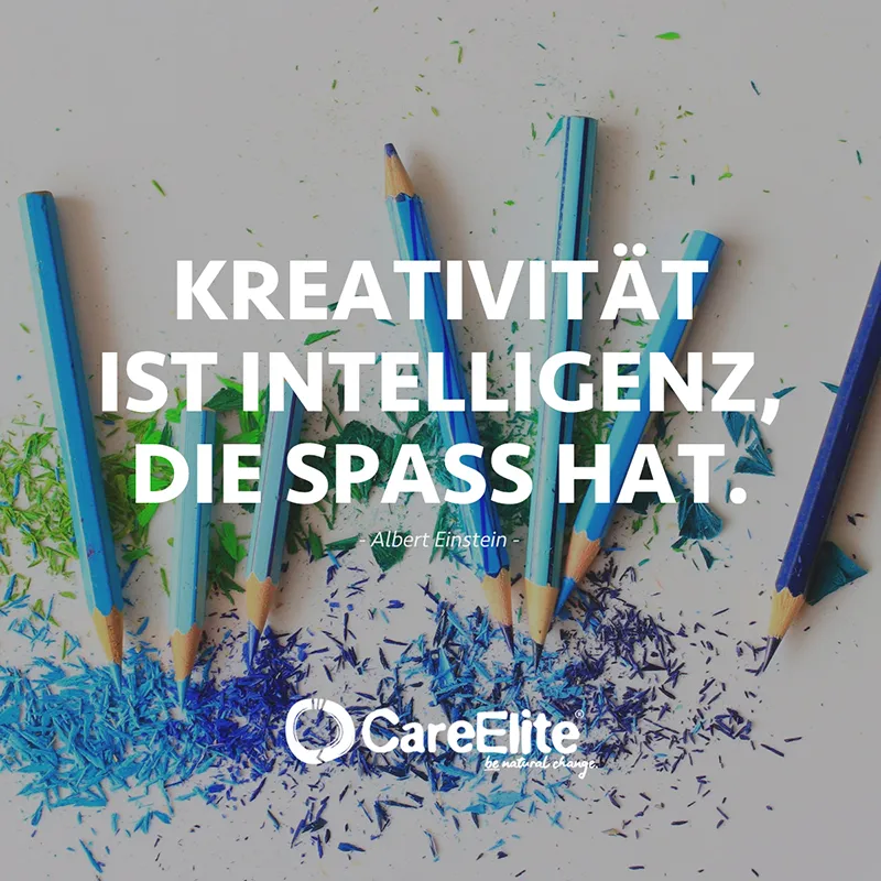 Kreativität ist Intelligenz, die Spaß hat. (Zitat von Albert Einstein)