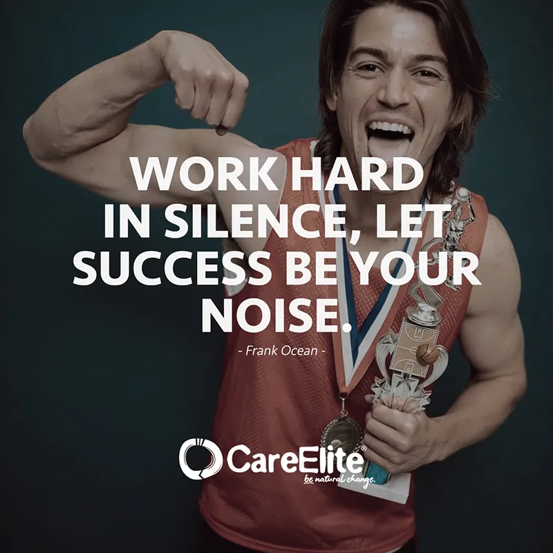 "Work hard in silence, let success be your noise." (Quote from Frank Ocean)