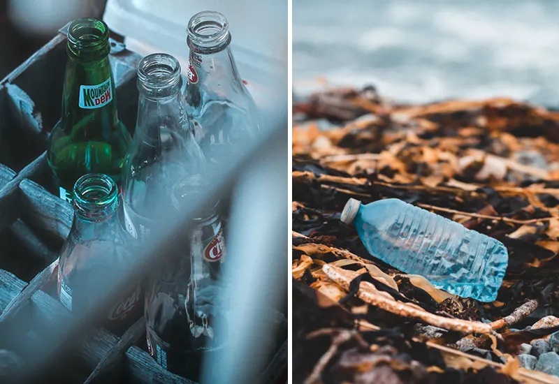Glas- oder Plastikflasche – Was ist nachhaltiger?