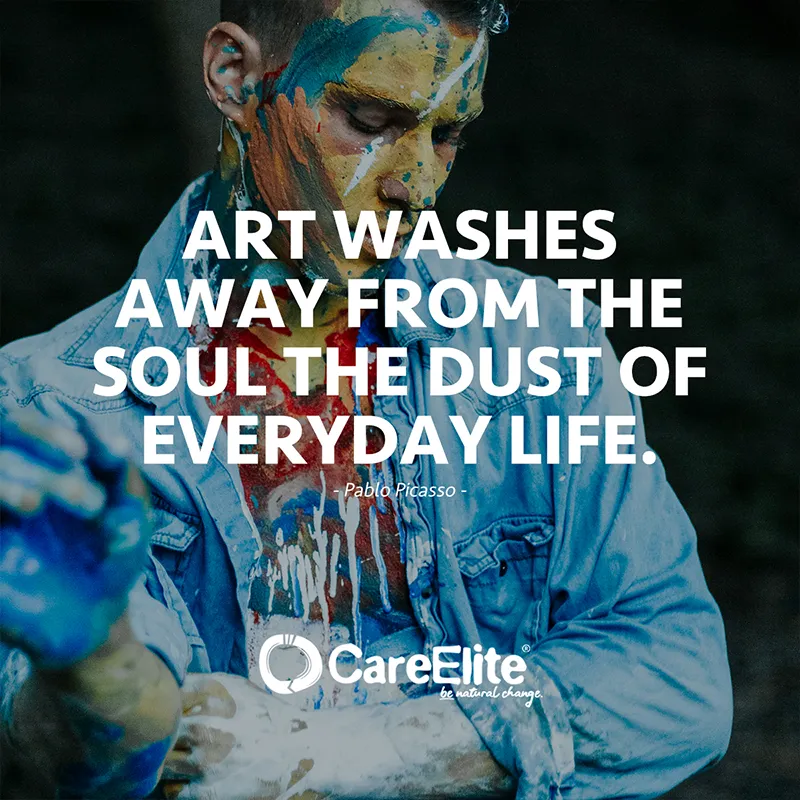 "Art washes away from the soul the dust of everyday life" (Quote from Pablo Picasso)