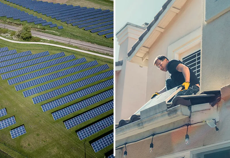 Solarenergie durch Ökostrom und Solar-Panels nutzen