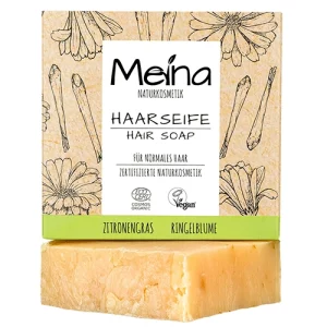 Meina Natural Cosmetics Organic Hair Soap with Lemongrass