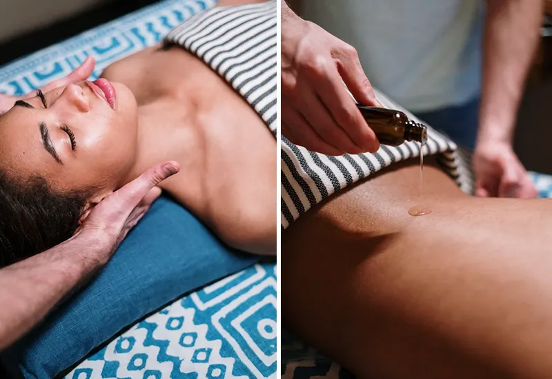 Strengthen connective tissue and tighten skin through massage
