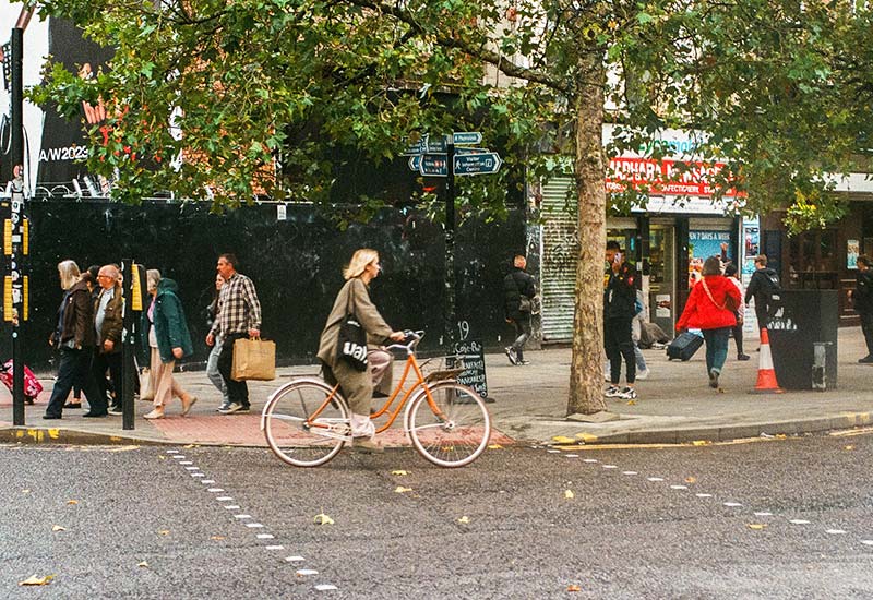 Nachhaltige Städte sind fahrradfreundlich, müllvermeidend und grün