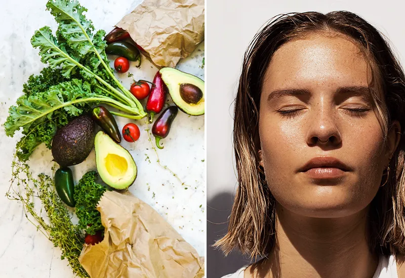 Contributing to a healthy complexion with the right diet