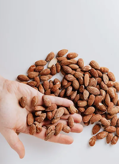 Almonds are important when starting a vegan lifestyle