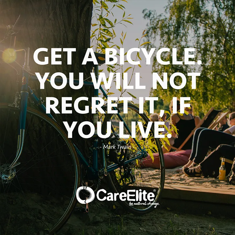 Bicycle Riding Quote by Mark Twain