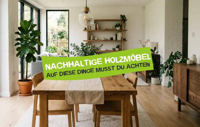 Nachhaltige Holzmöbel – Auf diese Dinge musst du bei der Möbelwahl achten