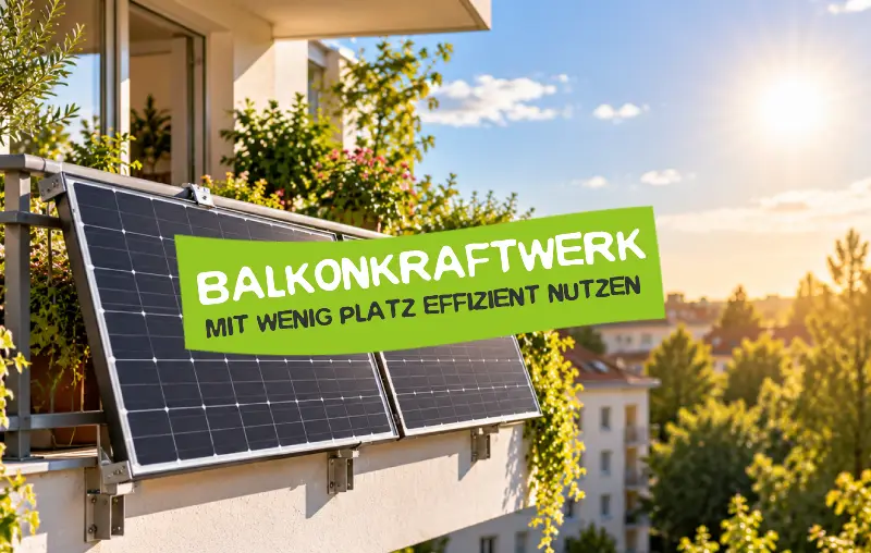 Balkonkraftwerk auf wenig Platz – So holst du mehr Solarstrom heraus