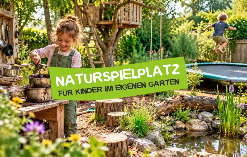 Naturspielplatz im eigenen Garten – Die besten Ideen zum Spielen und Entdecken