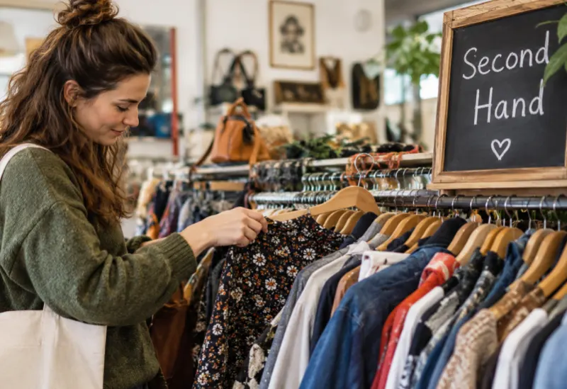 Bewusster einkaufen in Second Hand Läden