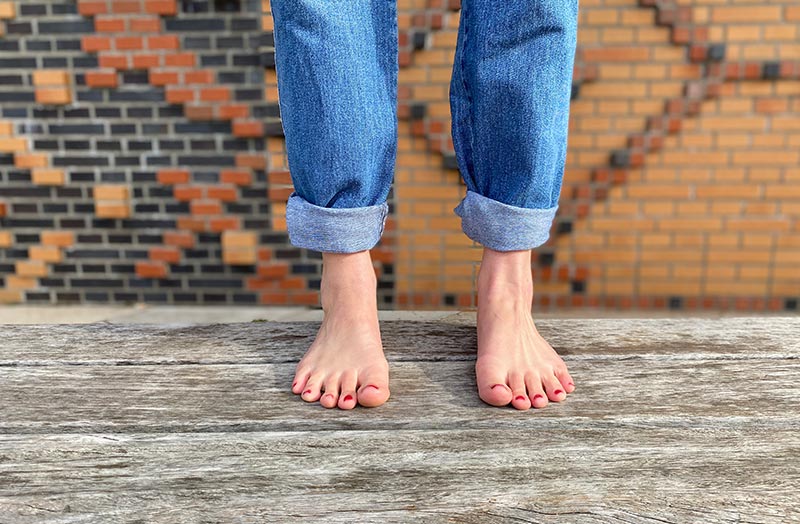 Walk barefoot for better posture