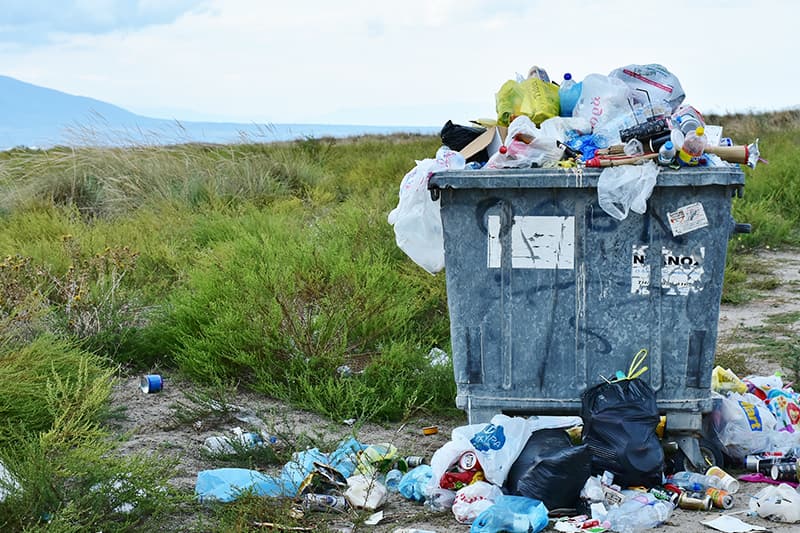 Avoid garbage on the campsite